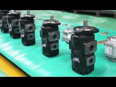 Pompes à engrenages hydrauliques industrielles en acier inoxydable pour grues de rangement de camions