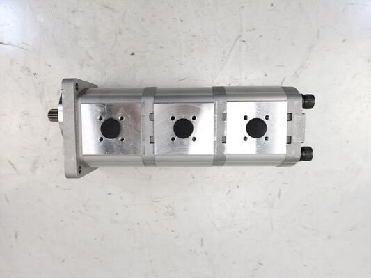 qualité  3 Stage Hydraulic Gear Pump 16+16+16-10T-R High Quality  Iron and Aluminum alloy materials  Range for Construction Machinery Factory Supply Hydraulic Spare Parts usine