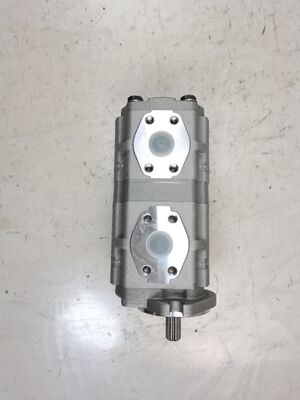 qualité  Komatsu Hydraulic Gear Pump KRP4 Series Oil Pump KRP4-27+17 Iron Aluminum alloy materialsl Pump with 150bar-250bar Pressure Replacement for Heavy machinery usine