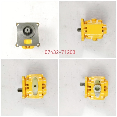 07432-71203 Pompe à engrenages hydrauliques Komatsu GD605A GD655A WA100 WA100SS WA100SS WA120 WA120L WR11 WR11SS