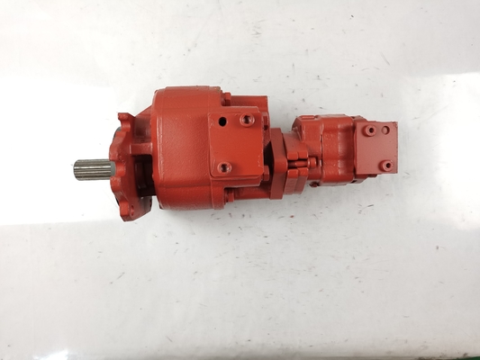 La pompe à engrenages hydrauliques KYB51100+KFR32L Komatsu GD605A GD655A WA100 WA100SS
