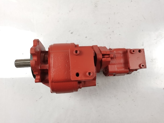 La pompe à engrenages hydrauliques KYB51100+KFR32L Komatsu GD605A GD655A WA100 WA100SS