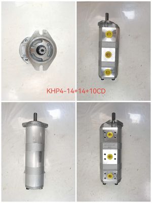 Pompe à engrenages hydrauliques haute performance KHP4-14+14+10CD avec 11 kW de puissance 1060lpm de débit et 160kPa-250kPa de pression Machines agricoles Parties hydrauliques