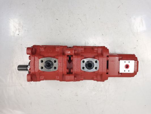 Pompe à engrenages en acier inoxydable KYB KYB51100-KRP4 27+17-4))) 1) Pompe à engrenages hydrauliques à haute pression moyenne pour équipement de construction Kawasaki