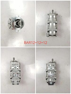 Pompe à engrenages hydrauliques BAR12+12+12 Haute qualité pour Komatsur usine de machines de construction fourniture de pièces de rechange hydrauliques