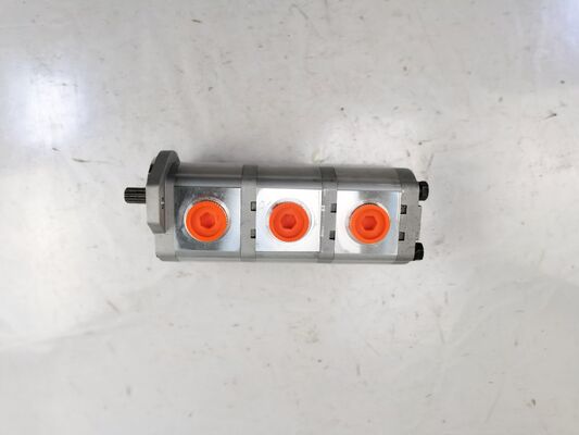 Pompes à engrenages hydrauliques 12+12+12 10T L Matériaux en alliage de fer et d'aluminium