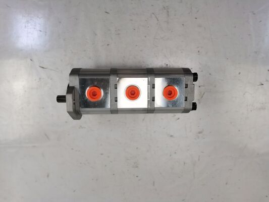 Pompes à engrenages hydrauliques 12+12+12 10T L Matériaux en alliage de fer et d'aluminium