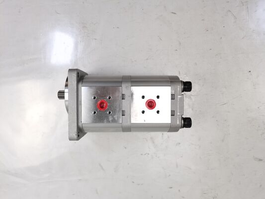 16.3+16.3-15T-L Pompe à engrenages hydrauliques Matériaux en alliage de fer et d'aluminium