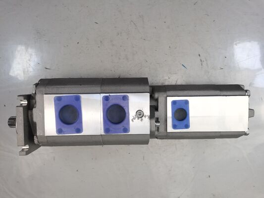 Pompes à engrenages hydrauliques à 4 étages 80+80+40+8 Matériaux en alliage de fer et d'aluminium de haute qualité