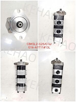 Pompes à engrenages hydrauliques de haute qualité CBKSL2-G25+G16+G16-A1T11Φ13L Pompes à engrenages personnalisables OEM en acier inoxydable Garantie d'un an