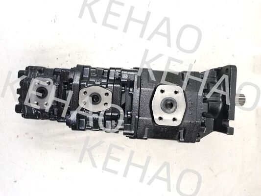 Pompe à engrenages NABCO NABCO126MM+76MM+80MM-14T-L Fer aluminium acier inoxydable pompe à engrenages hydrauliques à haute pression moyenne pour équipement Kawasaki