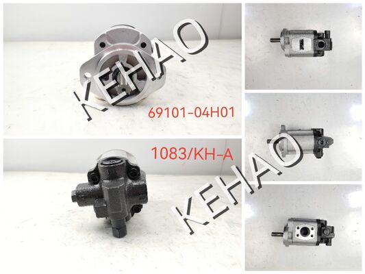 Pompe à engrenages hydrauliques 69101-04H01 ((1083-KH-A) pompe à huile Direction et dispositif d'alimentation Pièces de rechange hydrauliques utilisées dans les machines Komatsu