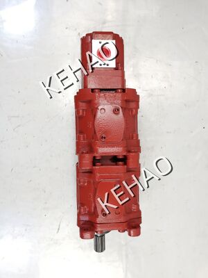 Pompe à engrenages hydraulique NABCO Pompe à engrenages NABCO-15TLC-4(56+50-A1-12) en alliage de fer et d'aluminium de qualité industrielle Remplacement de pompe à huile à engrenages pour excavatrices et engins lourds