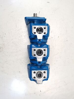 Pour pompe à engrenages hydraulique Rexroth GXPO-AOD10WRTB-10WRTB10AB6R avec haut débit de pompe à engrenages à huile en fonte à 3 étages pour équipement lourd de construction