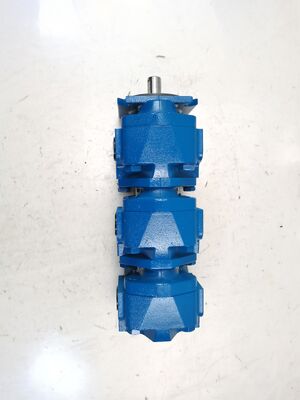 Pour pompe à engrenages hydraulique Rexroth GXPO-AOD10WRTB-10WRTB10AB6R avec haut débit de pompe à engrenages à huile en fonte à 3 étages pour équipement lourd de construction