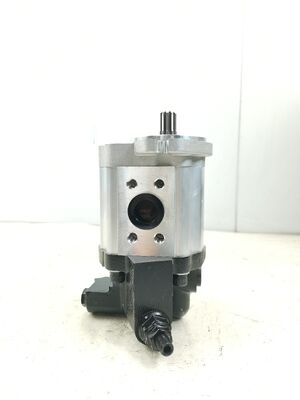 KEHAO Déplacement de pompe à engrenages hydraulique 36CC avec pompe à arbre à 10 dents Pièces de rechange hydrauliques en alliage d'aluminium et de fer pour approvisionnement d'usine de machines de construction