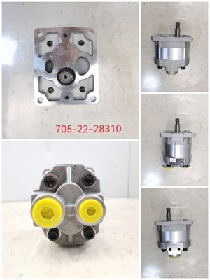 KEHAO Pompe à engrenages 705-22-28310 Matériaux en alliage de fer et d'aluminium Pompe de transfert d'huile industrielle OEM ODM pour approvisionnement d'usine de camion à benne basculante Komatsu HD465-7E/7R
