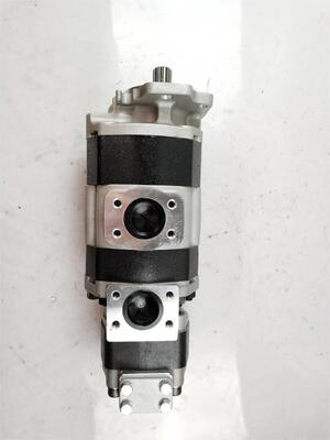 Pompe à engrenages hydraulique pour chargeurs Kawasaki 44083-61050 Pompe à huile à engrenages de qualité industrielle en fonte, pompe à huile à engrenages SDL30-80+(20) de remplacement pour équipement de construction