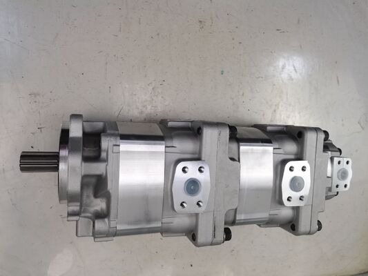 Pompe à engrenages hydraulique Komatsu Pompe SAR3-90+90+(1)20 Moteur hydraulique Alliage d'aluminium et de fonte Pompe à huile Pièces de rechange hydrauliques Source d'alimentation pour machines lourdes Certification