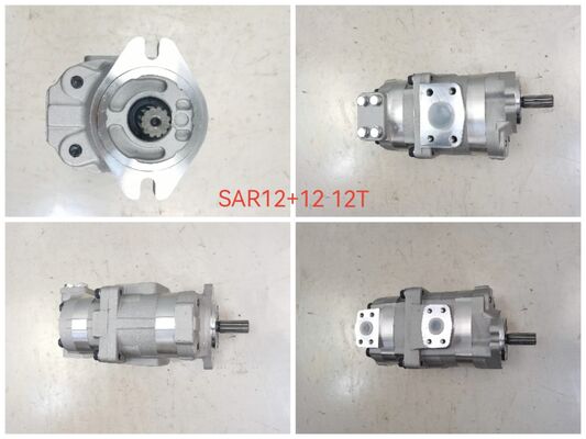 Pompes à engrenages hydrauliques personnalisables Komatsu SAR1/ SAR3/ SAL1/ SAL3 Série SAR12+12 1+2 12T L