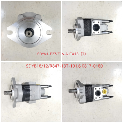 Pompe à engrenages KEHAO alliage de fer et d'aluminium coulé Pompe hydraulique de transfert d'huile SDYA1-F27+F16-A1TΦ pour chariots élévateurs pièces de réparation de machines Certification OEM ODM