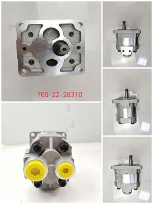Pour pompe à engrenages hydrauliques Komatsu 705-22-28310 en fonte et alliage d'aluminium, pompe à huile industrielle utilisée dans les pièces de rechange pour tombereau Komatsu HD465-7E/7R, marque KEHAO