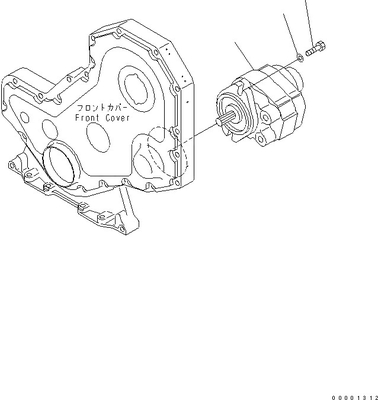 Assemblée de pompe de la norme 705-22-26260 D41E D41P