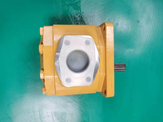 Gauche D50 jaune de la pompe à engrenages de KOMATSU de chargeur 704-11-38100