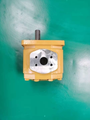 Gauche D50 jaune de la pompe à engrenages de KOMATSU de chargeur 704-11-38100