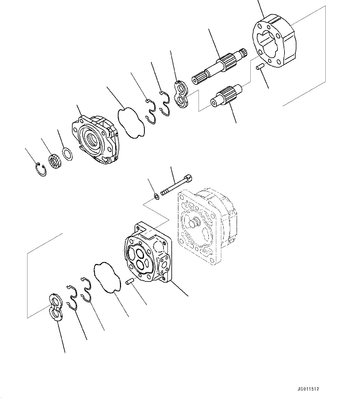 705-22-40160 camions (SAR100+40H) vident D155A D155AX HM400 16.04kgs